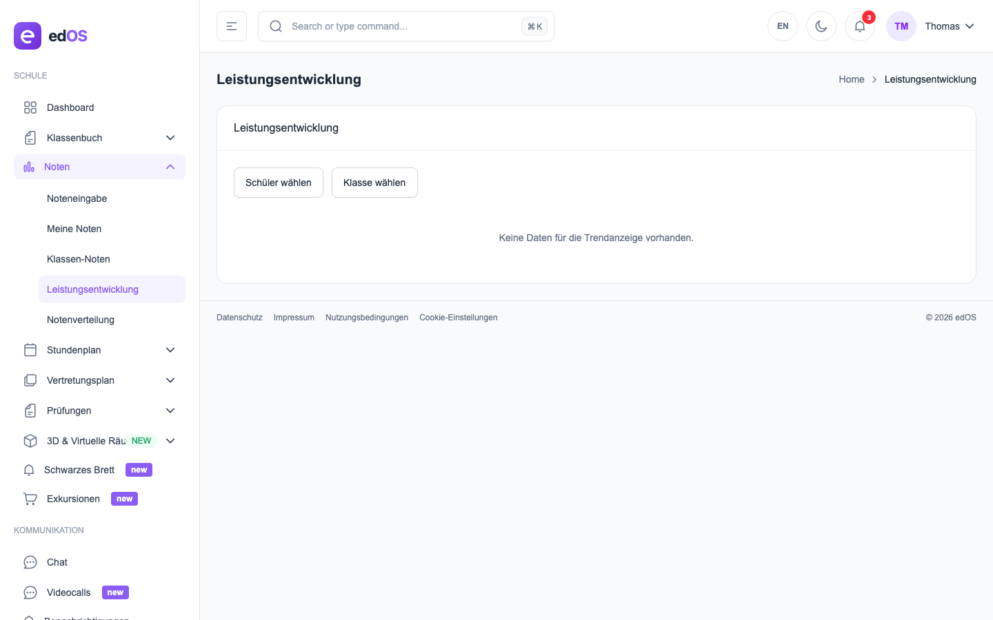 Leistungsentwicklung