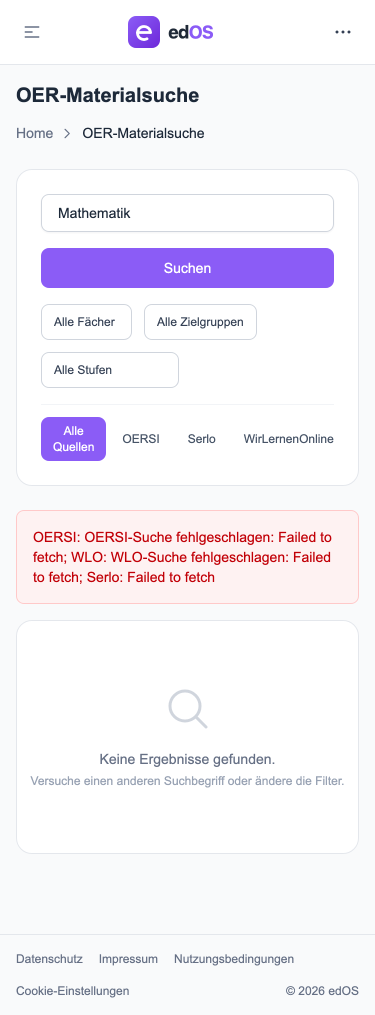 OER-Materialsuche